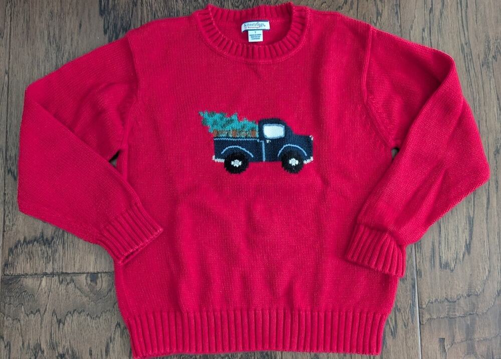 Kitestrings Christmas Truck Knit Sweater